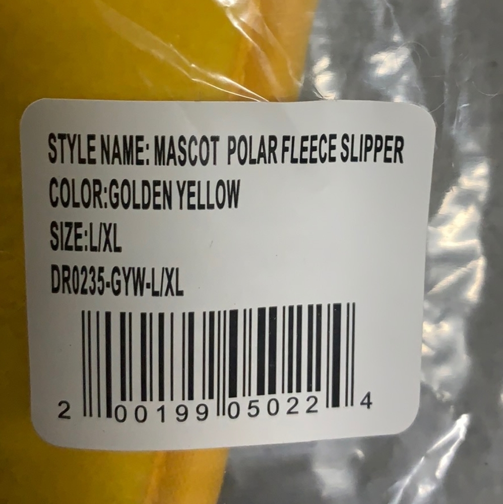 Mascot Slippers - Golden Yellow